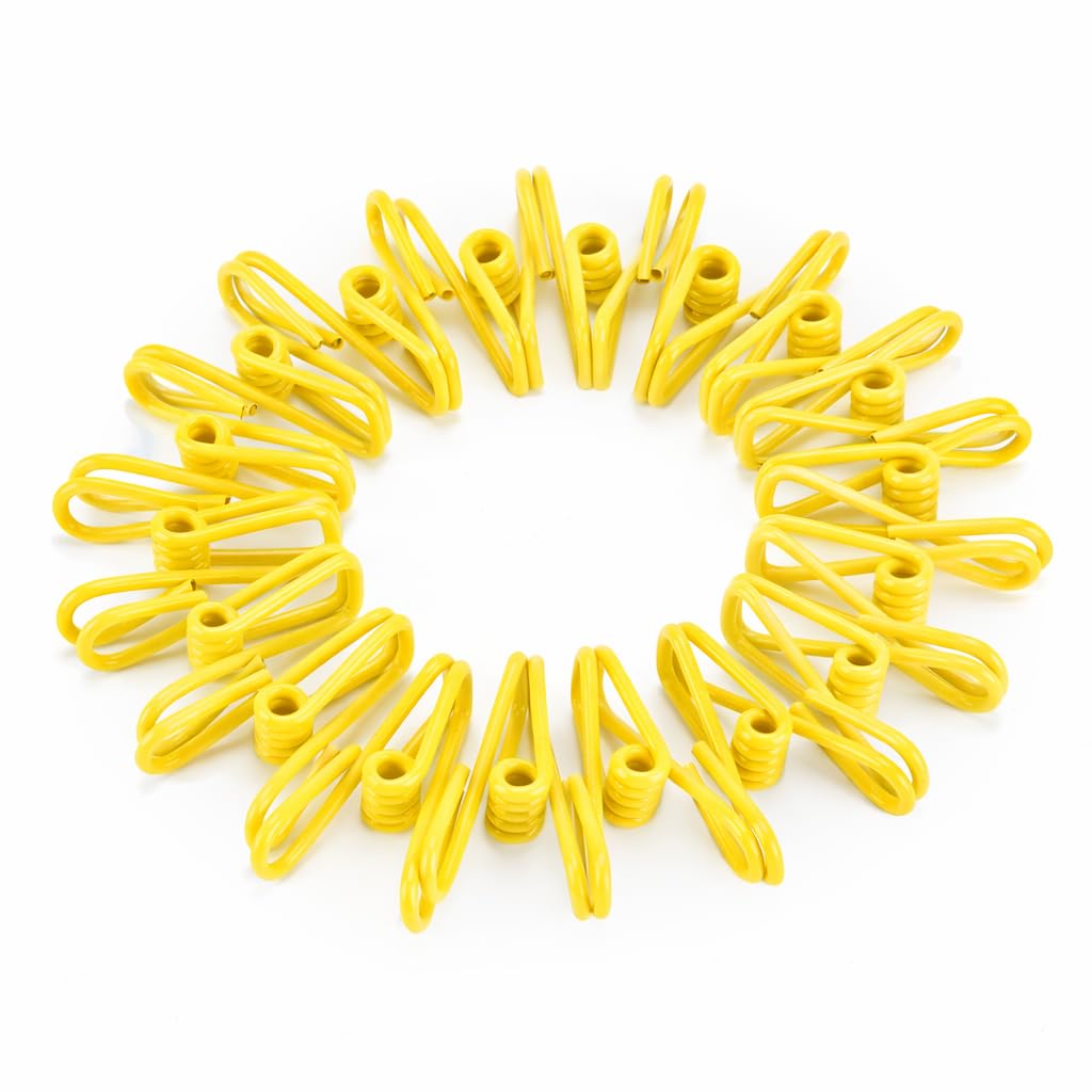 Mr. Pen- PVC-Coated Utility Clips, 2 Inch, 18 Pack, Colorful