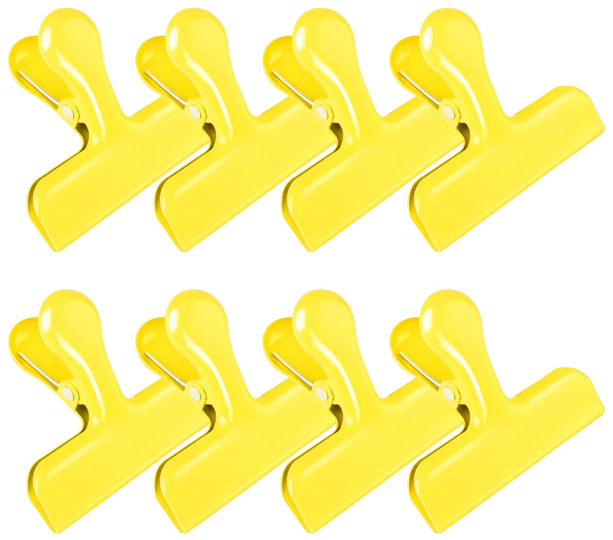 FINDMAG Bag Clips, 8 Pack Chip Clip Set for Kitchen Storage Use, Silver