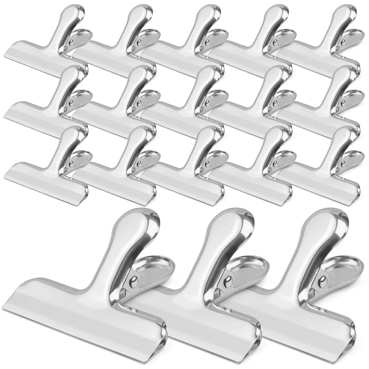 Funfery Chip Clips Bag Clips Gold Stainless Steel Clip for Food Storage