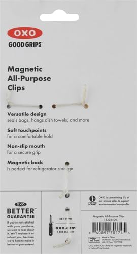 OXO Good Grips 4-Piece All-Purpose Magnetic Clips Set- Multicolor