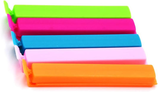 JSSHI 30 PCS Plastic Food Sealing Holder Clips Fresh-Keeping Bag Clips Sealer For Kitchen Food and Snack Bag (4 Inch)