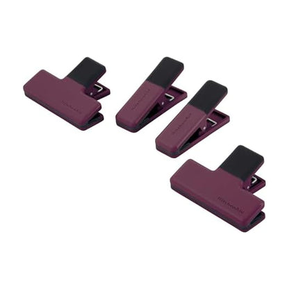 KitchenAid Set of 4 Medium Kitchen Clips with Nonslip Mouth Durable and Versatile Tight Seal Wipe Clean for Chips Snacks and Recipes