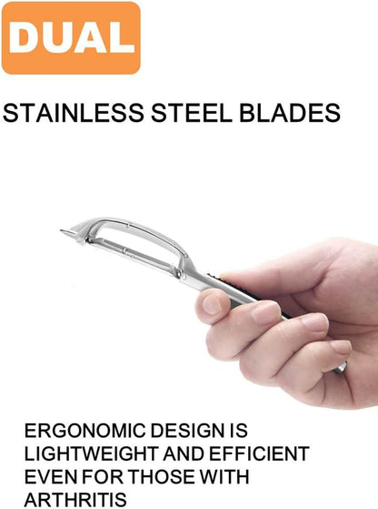 Set of 2 Vegetable Peeler For Kitchen,Y and I Shaped Peelers For Potatoes