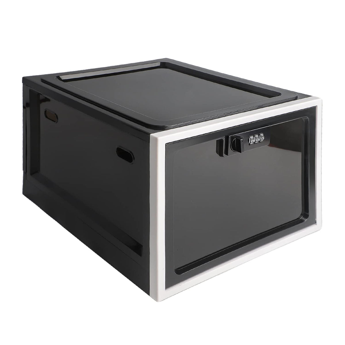 SANIDIKA Large Lockbox Medicine Lock Box - Refrigerator Lockable Boxes for Food Storage - Childproof First AID Locking Cabinet Pill Case Medical Organizer Bin - Mobile Tablet Locker Cell Phone Jail