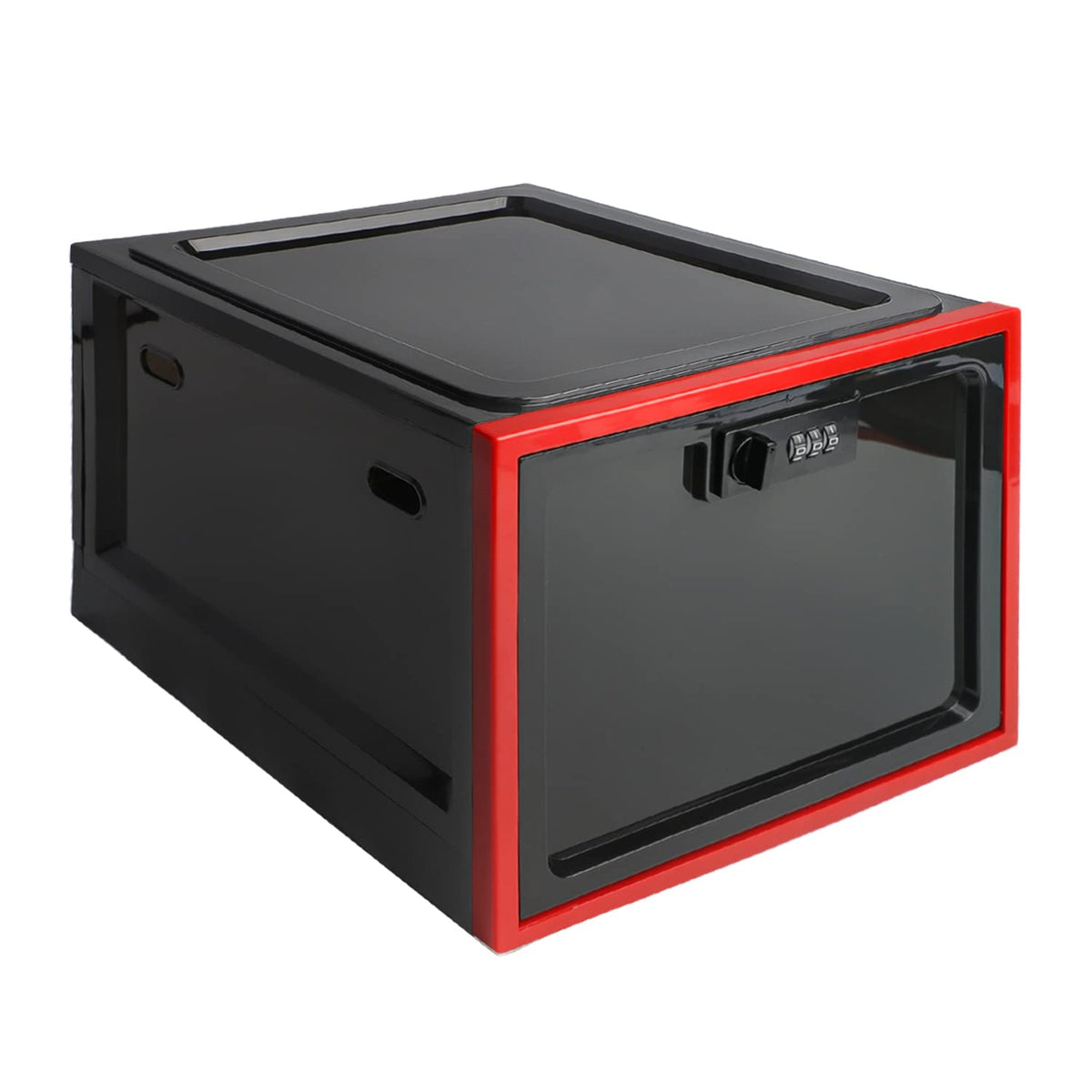 SANIDIKA Large Lockbox Medicine Lock Box - Refrigerator Lockable Boxes for Food Storage - Childproof First AID Locking Cabinet Pill Case Medical Organizer Bin - Mobile Tablet Locker Cell Phone Jail