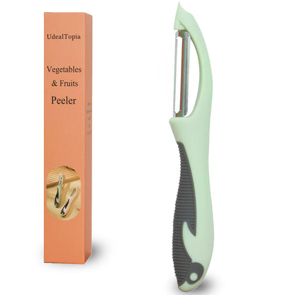 Stainless Steel Vegetable & Fruit Peeler for Kitchen, White