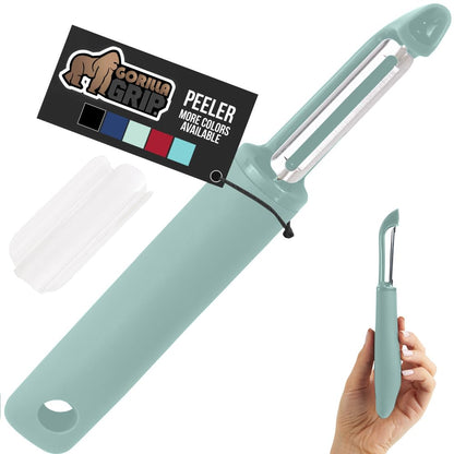 GORILLA GRIP® Patented BPA-Free Vegetable and Potato Peeler, Black