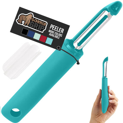 GORILLA GRIP® Patented BPA-Free Vegetable and Potato Peeler, Black
