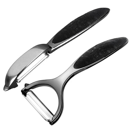 Vegetable Peeler, Stainless Steel Multi-function Potato Fruit Peeler Set, Y & I Shape Swivel Blades Kitchen Household Peeling Tools
