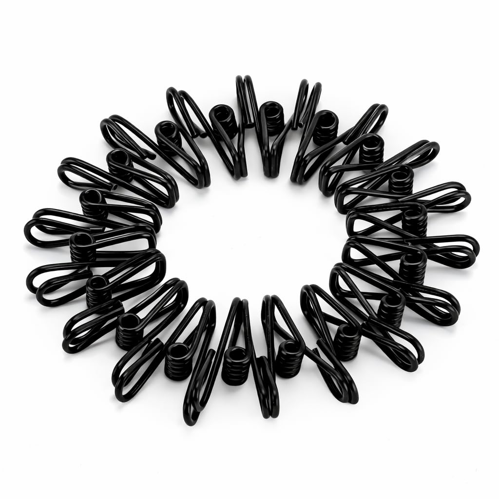 Mr. Pen- PVC-Coated Utility Clips, 2 Inch, 18 Pack, Colorful