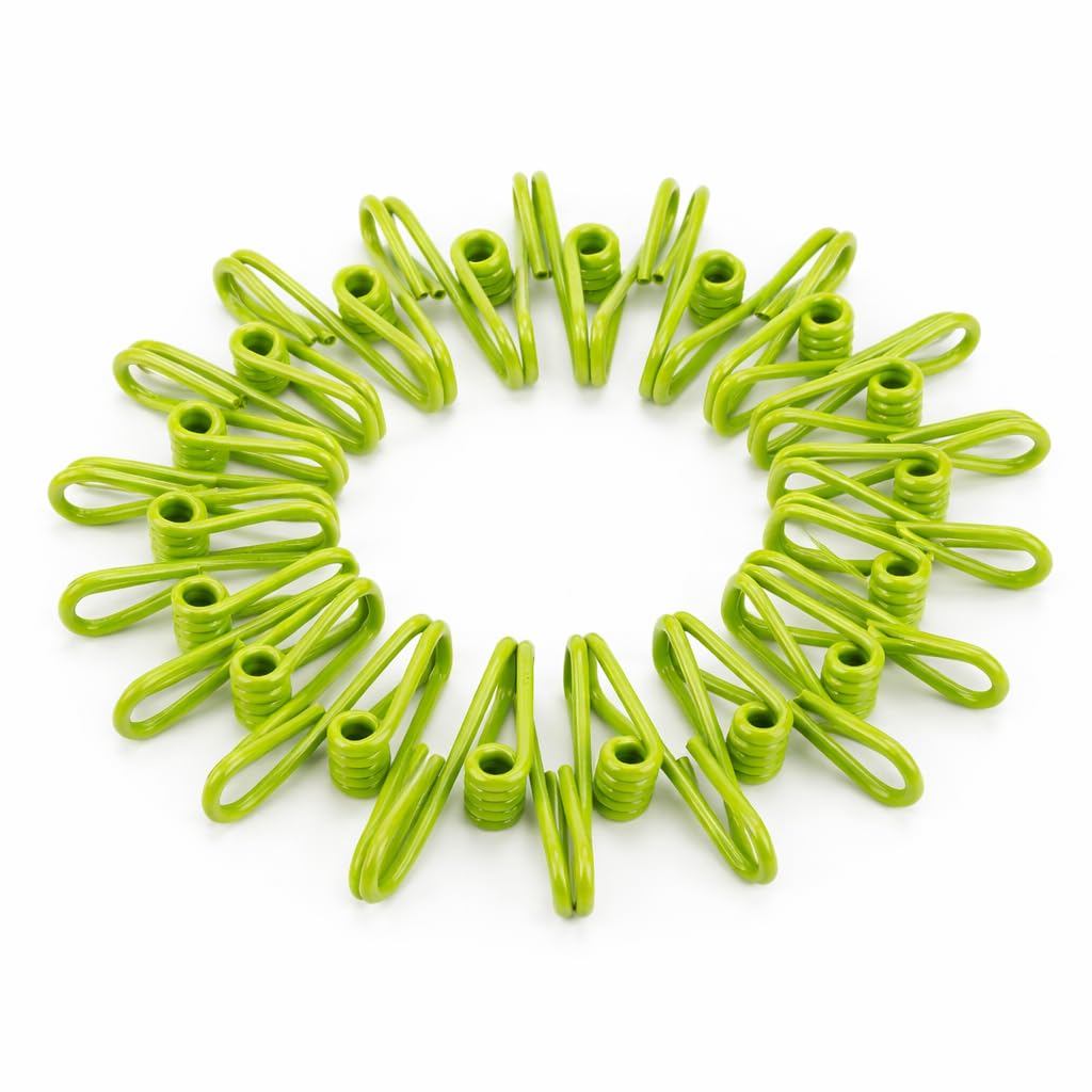 Mr. Pen- PVC-Coated Utility Clips, 2 Inch, 18 Pack, Colorful