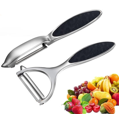 Vegetable Peeler, Stainless Steel Multi-function Potato Fruit Peeler Set, Y & I Shape Swivel Blades Kitchen Household Peeling Tools