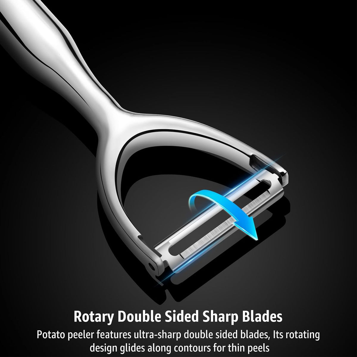 Y-Shaped Stainless Steel Vegetable Peeler for Potato Carrot Cucumber