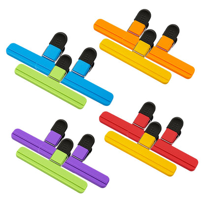 6 Pack Chip Clips, Heavy Duty Seal Grips, 6 x 3.5 in, Food Storage