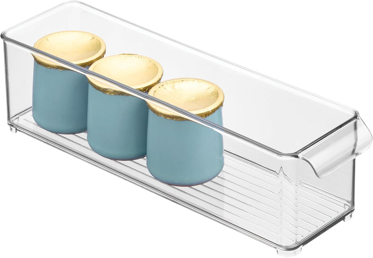 iDesign Stackable Fridge Storage Bin, Clear