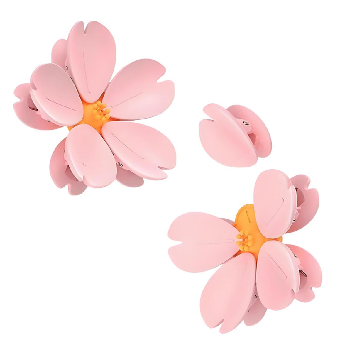 Cherry Blossom Magnetic Bag Clips, Pink Sakura, 1 Flower 5 Clips