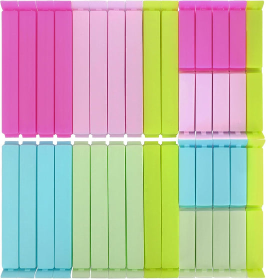 Zhtuck 40PCS Sealing Clips - Large Size Food Clips for Food Storage - Kitchen and Home (4.3in x 20, 2.4in x20)