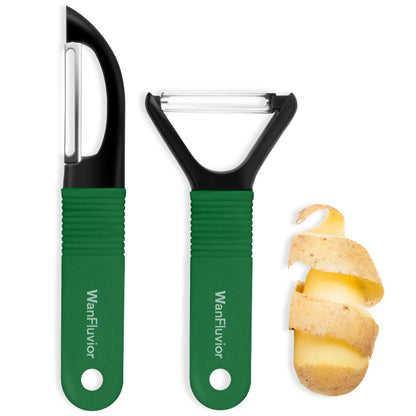 Peelers for Kitchen, Swivel Vegetable Peeler and Y-Shaped Potato Peeler