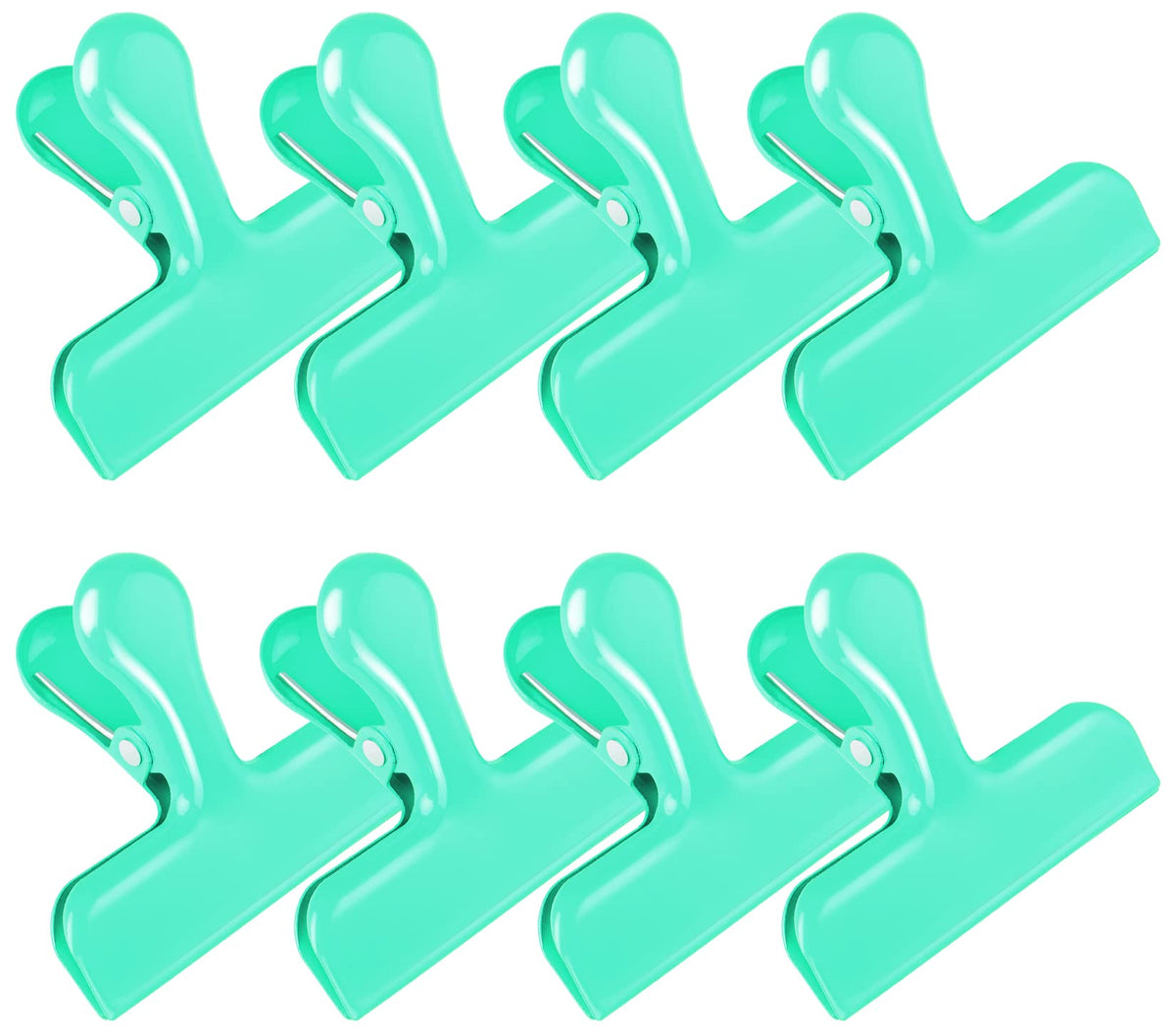 FINDMAG Bag Clips, 8 Pack Chip Clip Set for Kitchen Storage Use, Silver