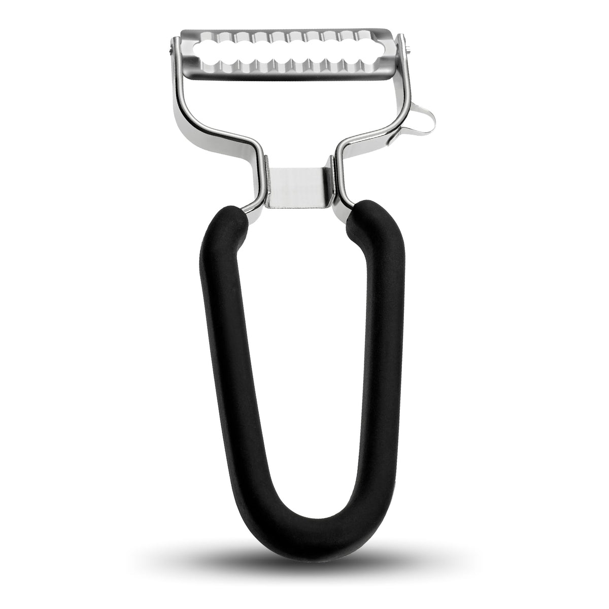 Lurch Germany Universal Ultra Sharp Stainless Steel Vegetable Y Peeler for Potatoes, All Fruits & Veggies | Non-Slip Comfortable Handle | 5.1 x 2.3 Inches / 13 cm x 6 cm - Black