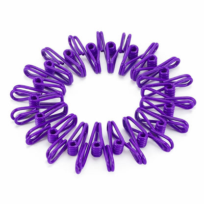 Mr. Pen- PVC-Coated Utility Clips, 2 Inch, 18 Pack, Colorful