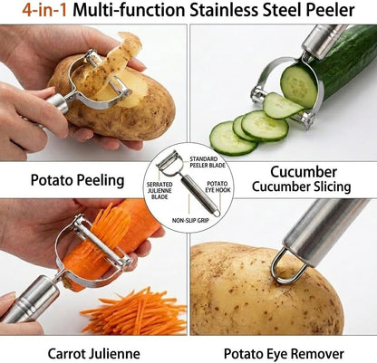 2PCS Multifunctional Julienne Vegetable Peeler for Potato Carrot