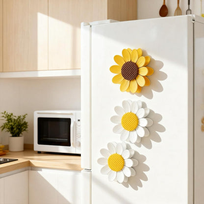 Sunflower-Shaped Magnetic Chip Clips, Petal Style Bag Clips