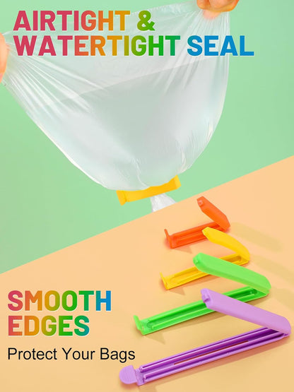 38Pcs 4 Sizes Colorful Chip Clips for Food Bag, Kitchen Essentials Gadgets