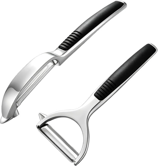 Set of 2 Vegetable Peeler For Kitchen,Y and I Shaped Peelers For Potatoes