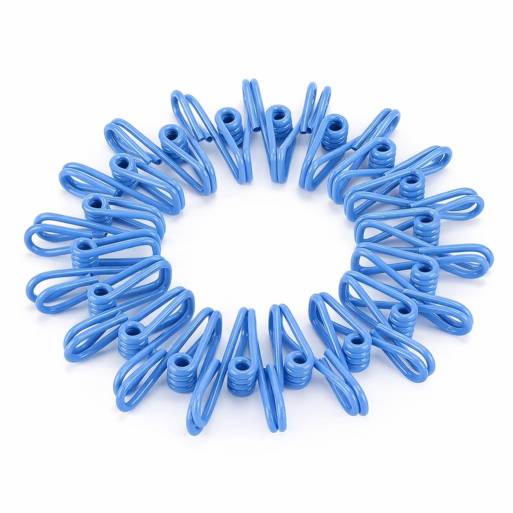 Mr. Pen- PVC-Coated Utility Clips, 2 Inch, 18 Pack, Colorful