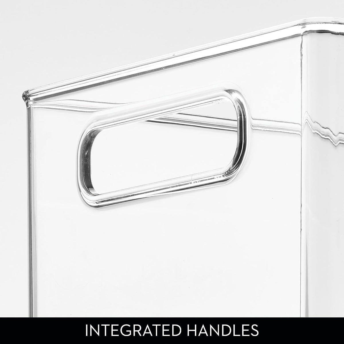 iDesign Kitchen Binz Stackable Organizer, 8" x 6" x 14.5", Clear