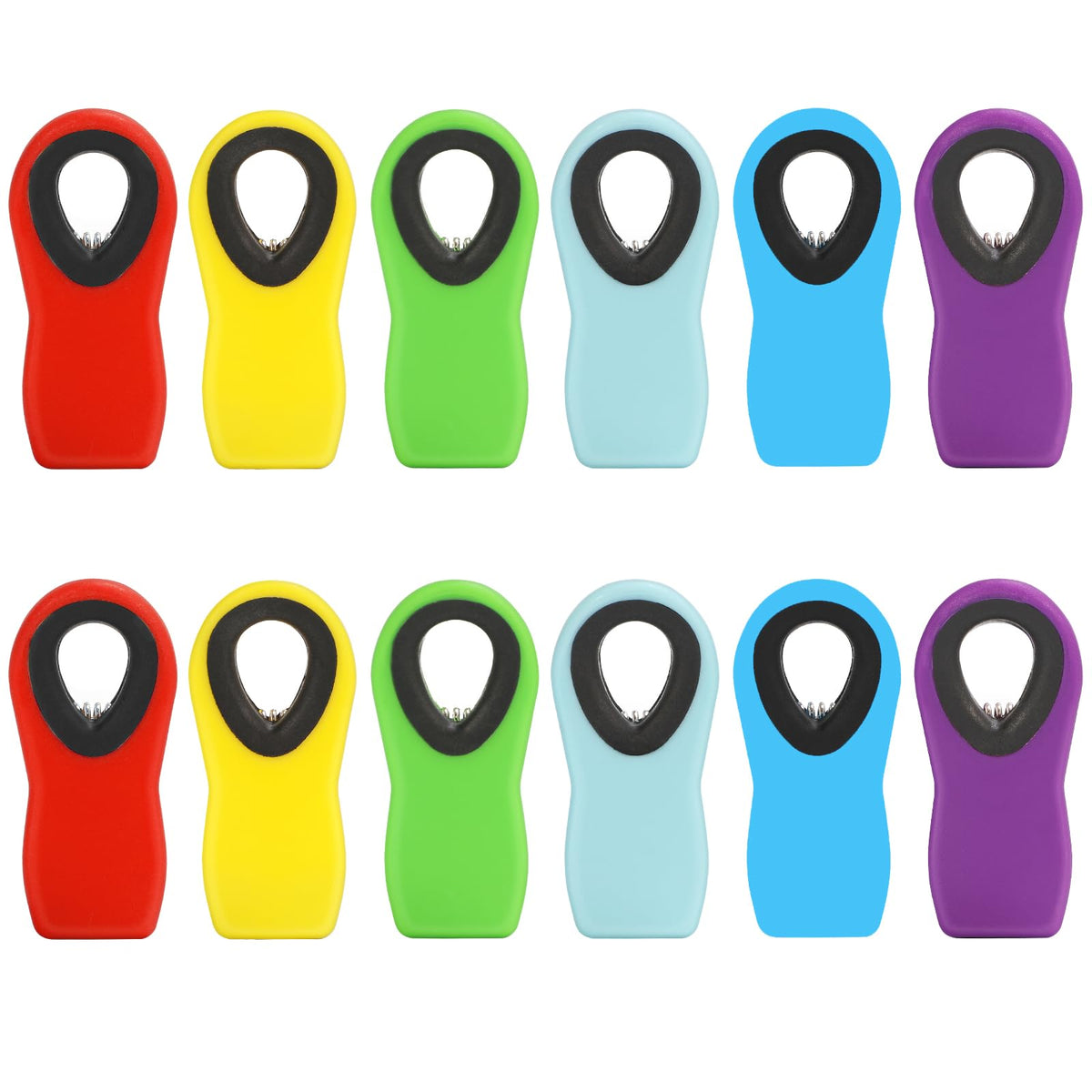 12 Pack Magnetic Chip Clips, Heavy Duty Bag Clips for Food Storage