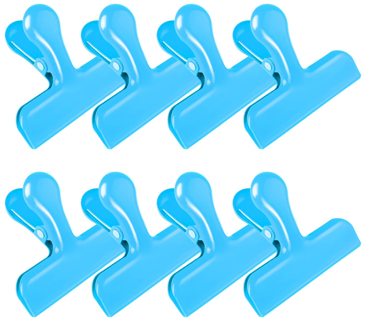FINDMAG Bag Clips, 8 Pack Chip Clip Set for Kitchen Storage Use, Silver