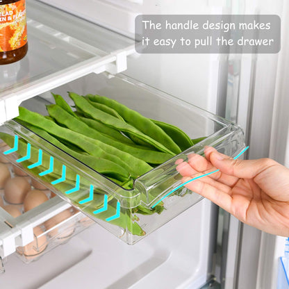 URALFA Fridge Drawer Organizer 2 Pack, Fridge Organizers and Storage