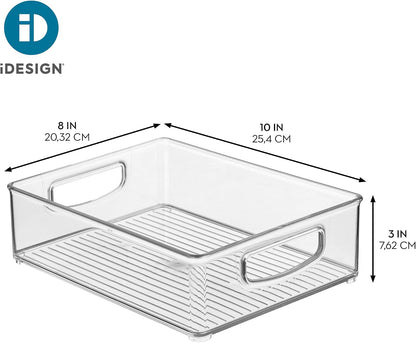 iDesign Stackable Pantry Bin, Clear
