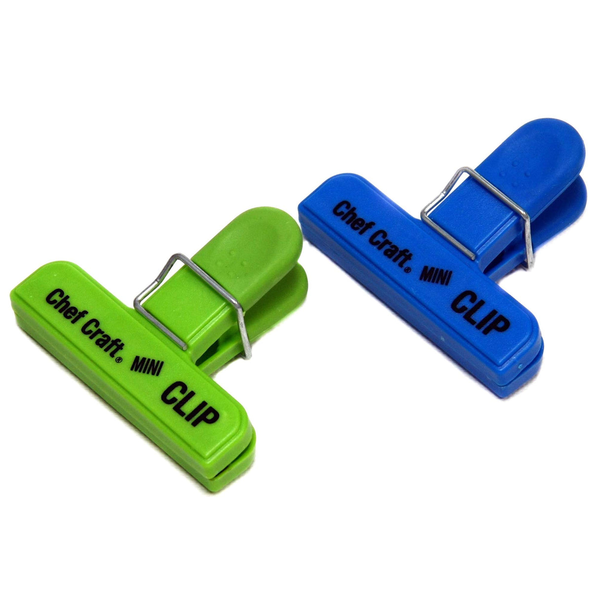 Chef Craft Select Plastic Micro Bag Clips, 4 Piece Set, Purple/Orange/Green/Blue