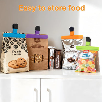 6 Pack Chip Clips, Heavy Duty Seal Grips, 6 x 3.5 in, Food Storage