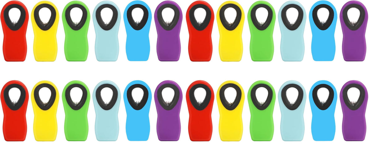 12 Pack Magnetic Chip Clips, Heavy Duty Bag Clips for Food Storage