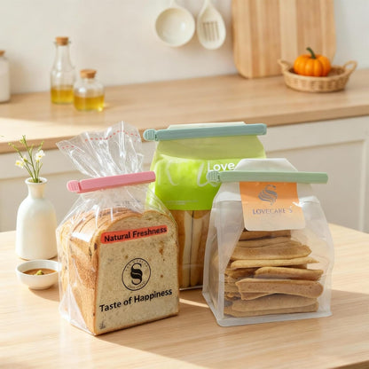 40 Pcs Food Bag Sealing Clips Airtight Chip Clips with 2 Sizes