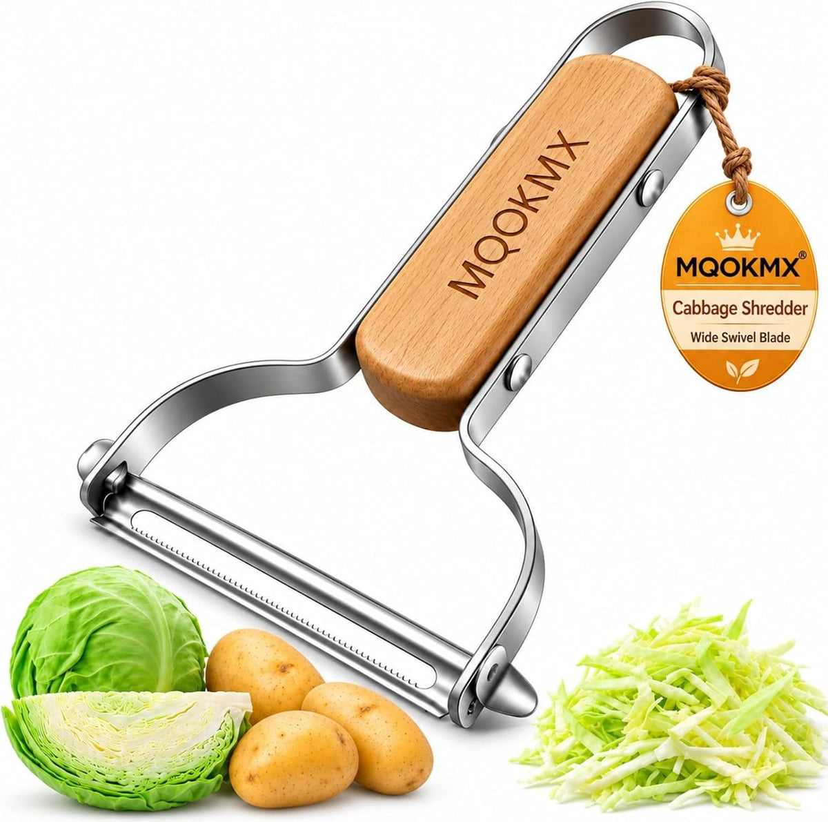 Cabbage Peeler Shredder For Kitchen 3.54-Inch Wide-Mouth Stainless Steel Y