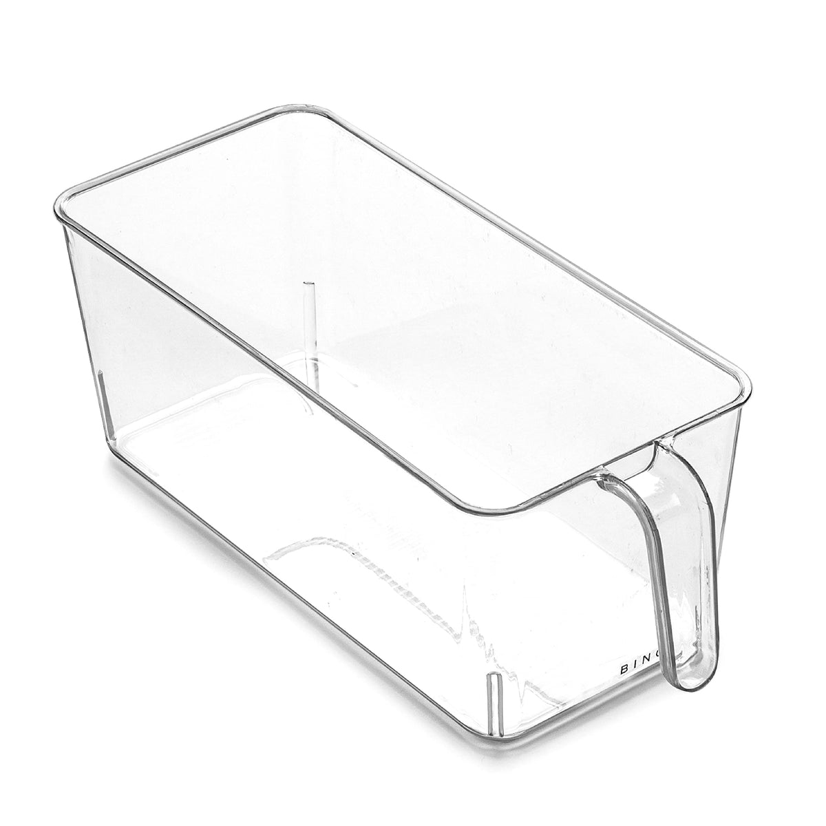 BINO | Clear Storage Organizer | THE HOLDER COLLECTION | Clear Containers for Organizing with Built-in Handles | Pantry Organization and Storage | Fridge Organizer | Smart Storage Bin Cabinet | Large