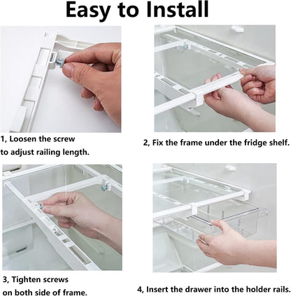 1Pack Refrigerator Organizer Bins Refrigerator Drawer Fridge Organizers