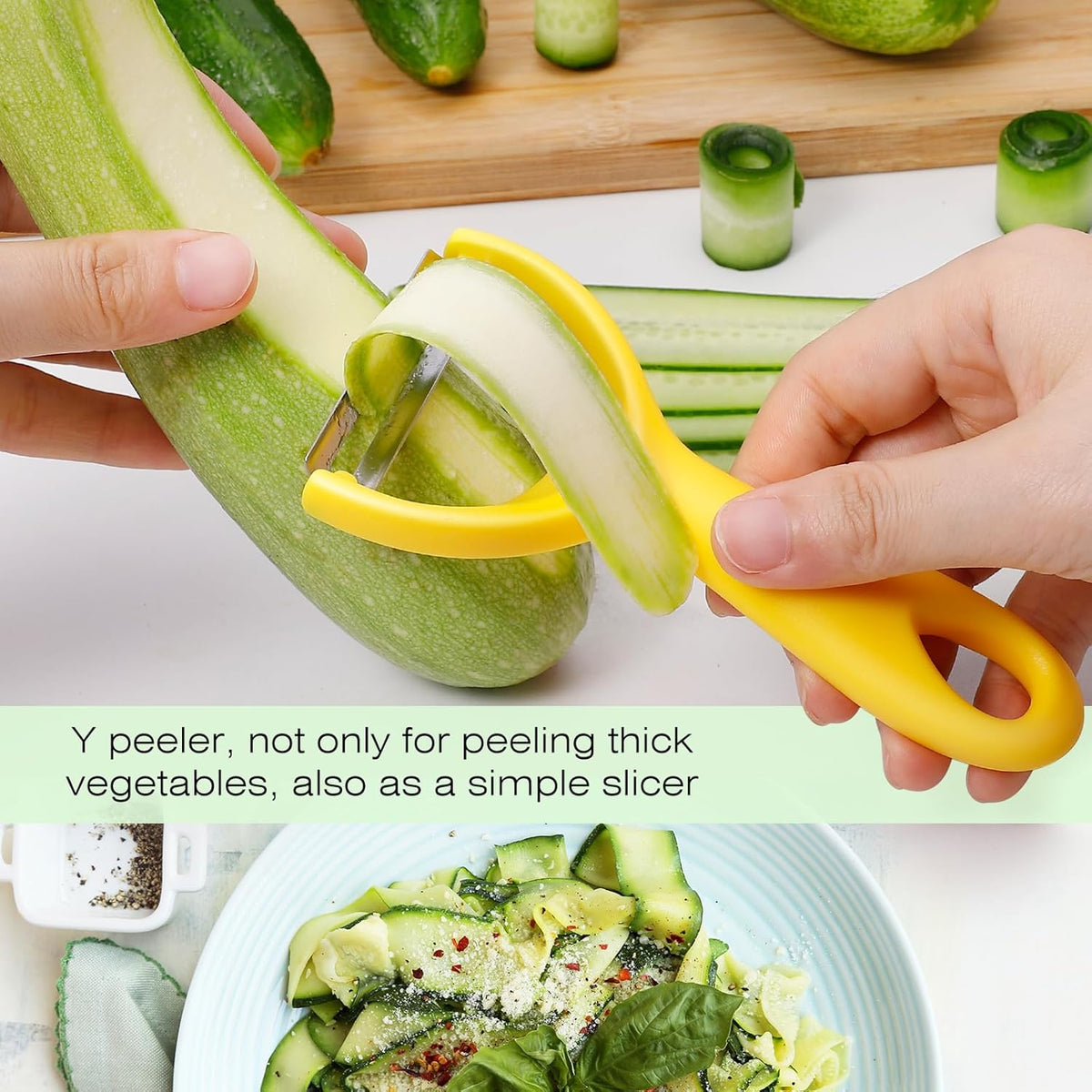 Senbowe Upgrade Potato Peeler for Kitchen, 6PCS Stainless Steel Vegetable Peeler, I and Y Veggie Food Peeler for Apple Fruit Carrot Zucchini Cucumber,Good Grip Makes Peeling Very Easy