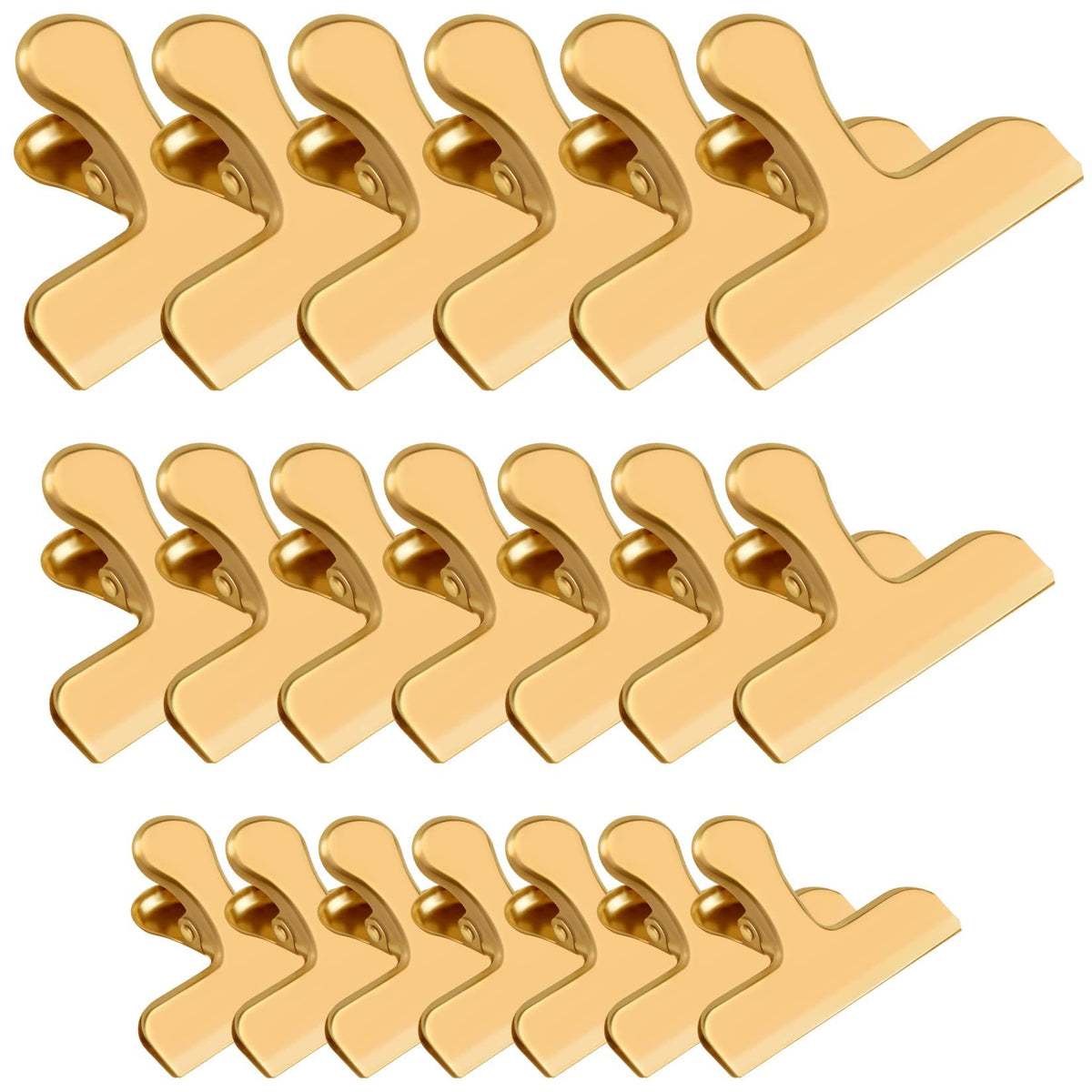FINDMAG Bag Clips, 8 Pack Chip Clip Set for Kitchen Storage Use, Silver