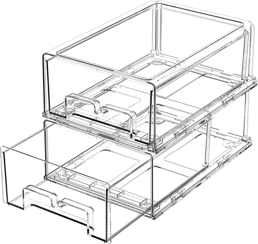 damynuo 2 Pack Fridge Drawer Organizer, Refrigerator Organizers and Storage