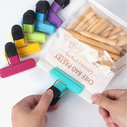 Tamaki 6 Pack Chip Clips, Food Clips, 3 x 2.5 Inch, Assorted Color