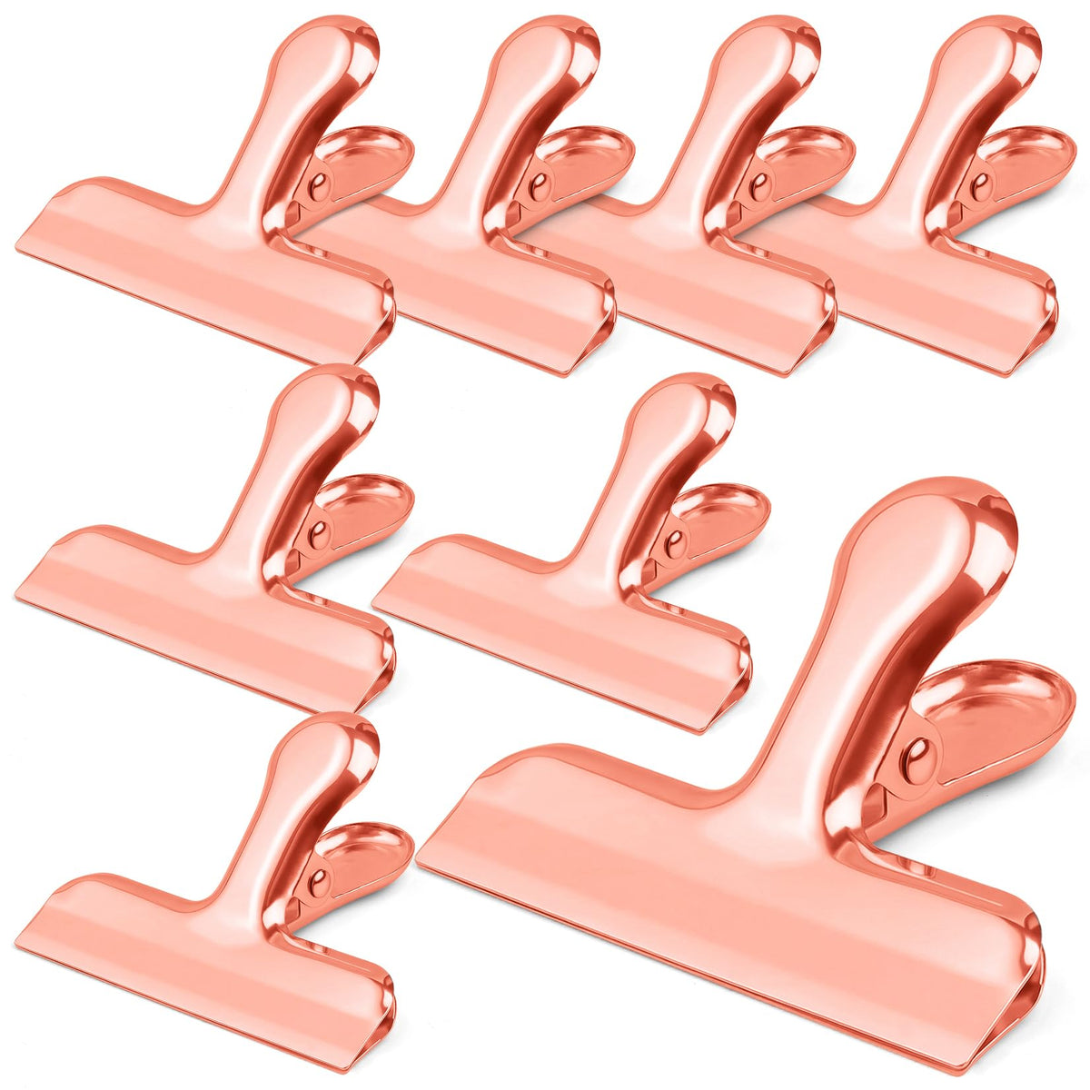 Funfery Chip Clips Bag Clips Gold Stainless Steel Clip for Food Storage