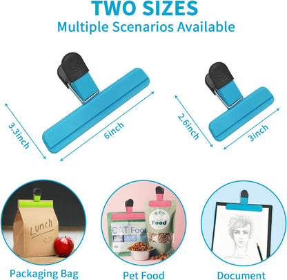 ALLTOP Chip Clips – Upgraded Wide Opening Food Bag Sealing Clips for Kitchen Storage Accessories - 9Pcs