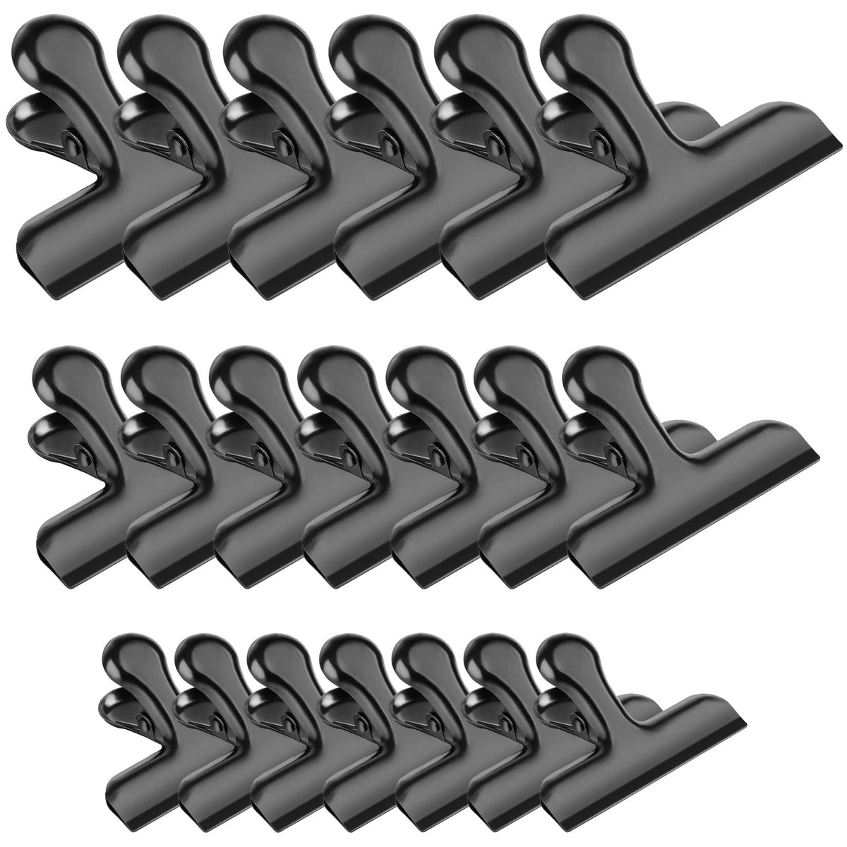FINDMAG Bag Clips, 8 Pack Chip Clip Set for Kitchen Storage Use, Silver