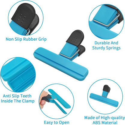 ALLTOP Chip Clips – Upgraded Wide Opening Food Bag Sealing Clips for Kitchen Storage Accessories - 9Pcs